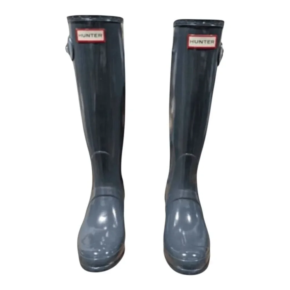 HUNTER Original Tall Gloss Rain Boot Size 6